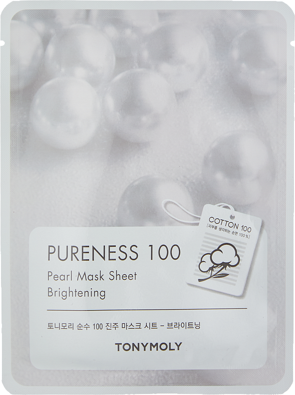 Маска для лица PURENESS 100 PEARL MASK SHEET 21ml 